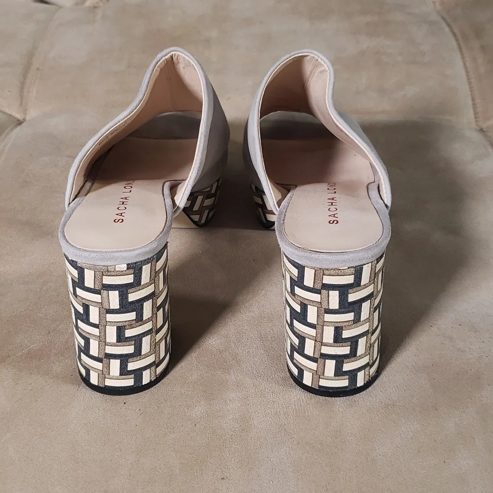 Sacha London gray suede platform clogs - Picture 6 of 6